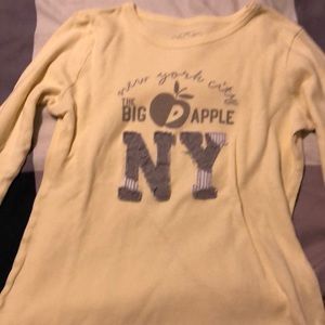 Yellow comfy cotton long sleeve shirt